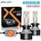 K5C LED Headlights 60000LM 5570 CSP Chips