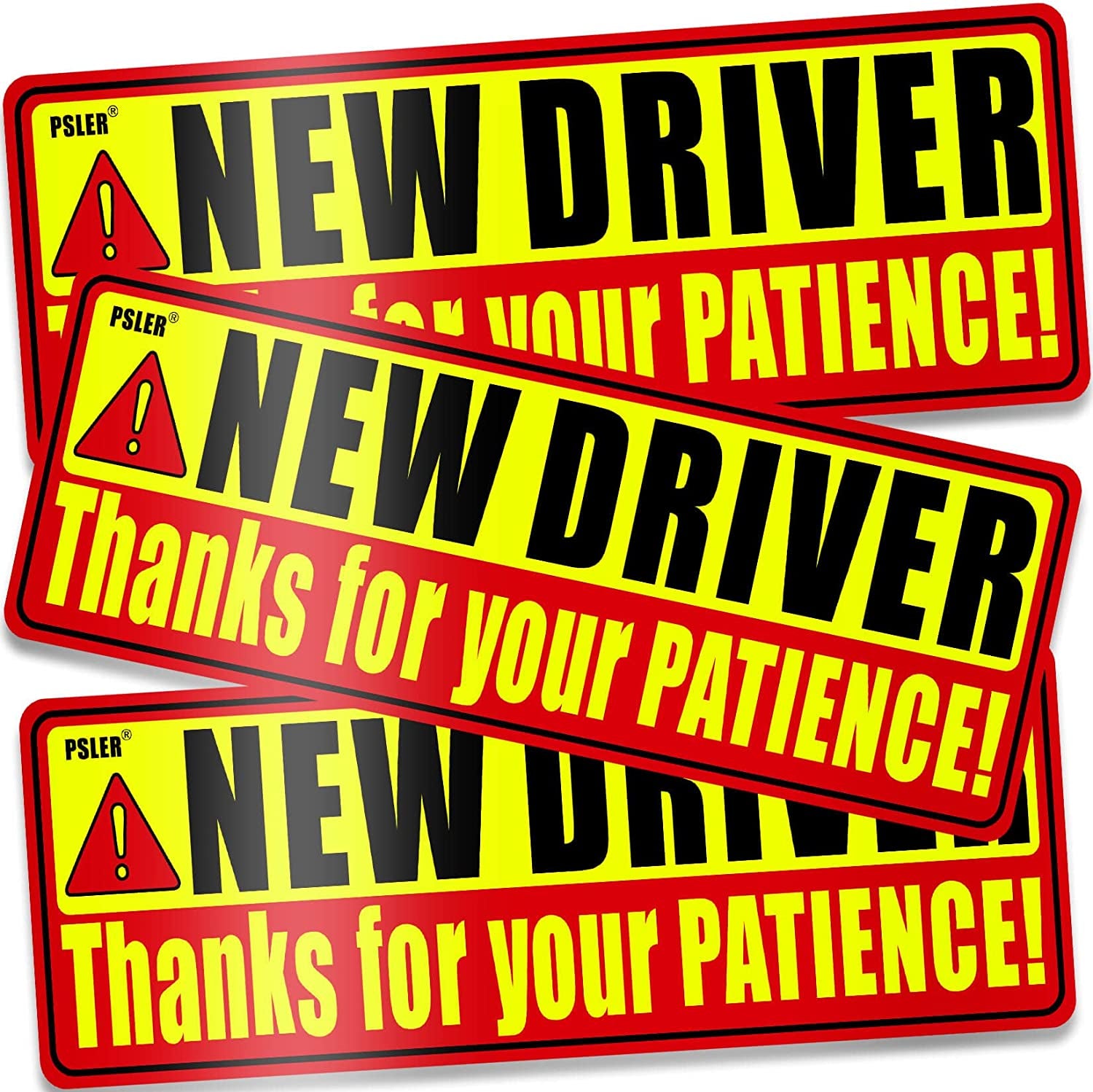 Set of 3 New Driver Car Magnets