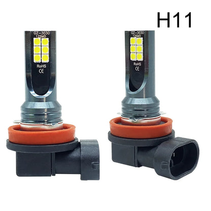 2Pcs LED Headlight  Car Fog Light Bulbs12000LM 80W 12V