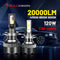 LED Headlight 20000LM 120W PTF Ice 2PCS BULLVISION