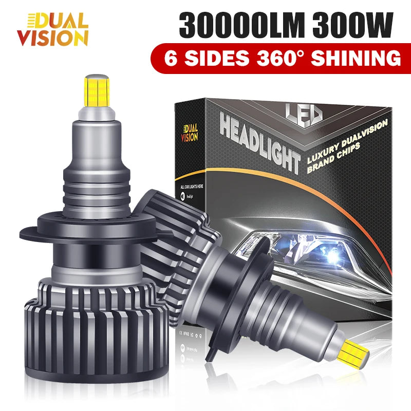 Dualvision LED Headlights 30000LM 300W 