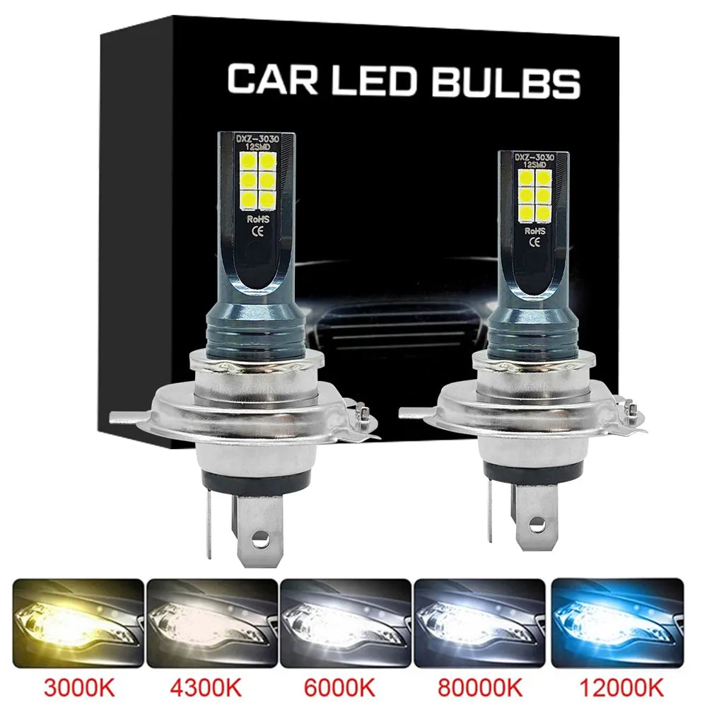 2Pcs LED Headlight  Car Fog Light Bulbs12000LM 80W 12V