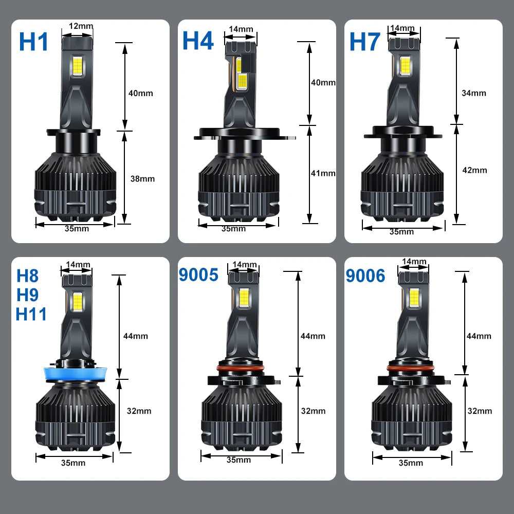 Canbus LED Headlight 300W 30000LM High Power 12V